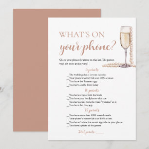 Invitation Perles d'Or et Prosecco Quel est le jeu de votre t
