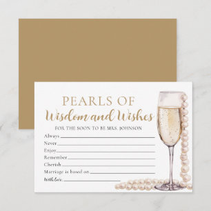 Invitation Perles élégantes et perles de poursuites de la sag