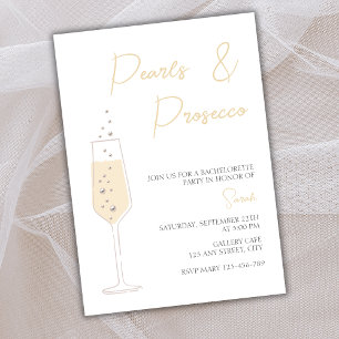Invitation Perles Et Procuco Élégant Bachelorette Party