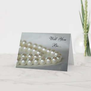 Invitation Perles mariages Serez-Vous Ma Femme D'Accueil