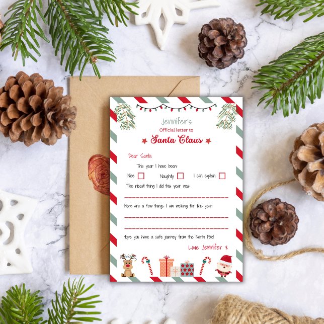 Invitation Personalised Official Letter to Santa North Pole (Créateur téléchargé)