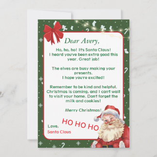 Invitation Personalized Christmas Card for a Unique Holiday 