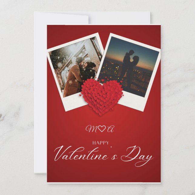 Invitation Personalized Valentine’s Day Photo Card | Custom L (Devant)