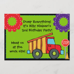 Invitation personnalisable de l'anniversaire 5x7