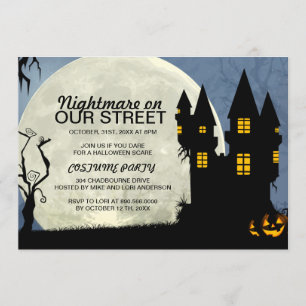 Invitation Personnalisable Halloween Costume Party