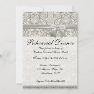 Invitation personnalisable pour dîner de répétitio