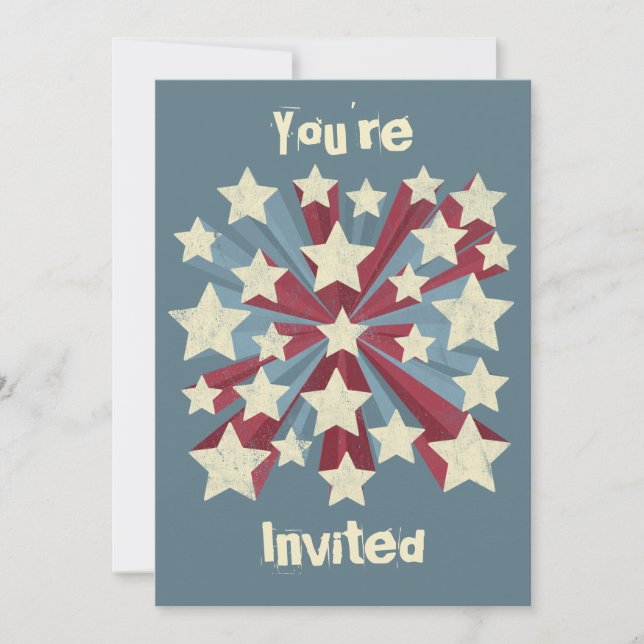 Invitation Personnalisation de la pop star (Devant)