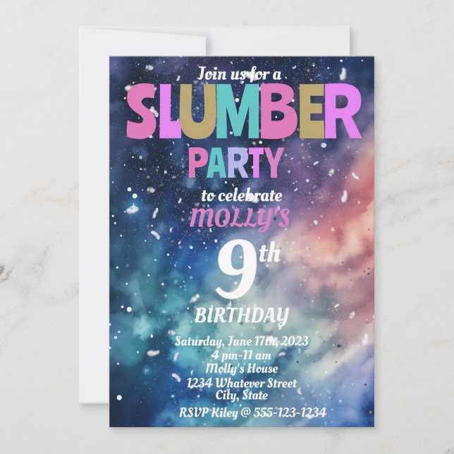 Invitation Personnalisation de l'Anniversaire de enfant de la (Devant)
