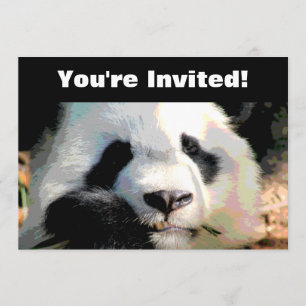 Invitation Personnalisé  Fête d'anniversaire de Panda Bear