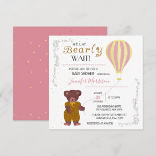 Invitation Personnalisé Nous pouvons attendre Baby shower fil
