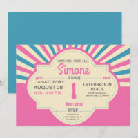 Personnalisé, Premier anniversaire, Cirque Thémati