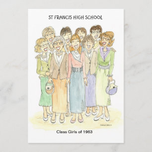 Invitation personnalisée 1963 Gals Invitation