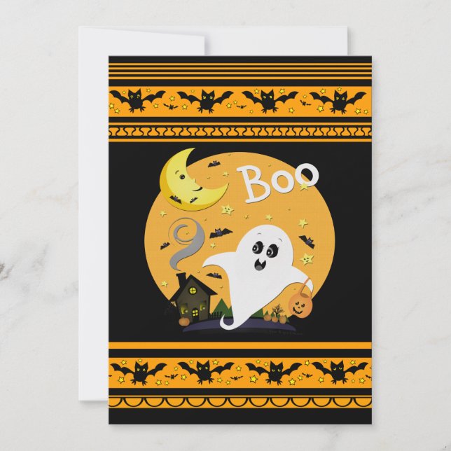 Invitation personnalisée à la fête d'Halloween (Devant)