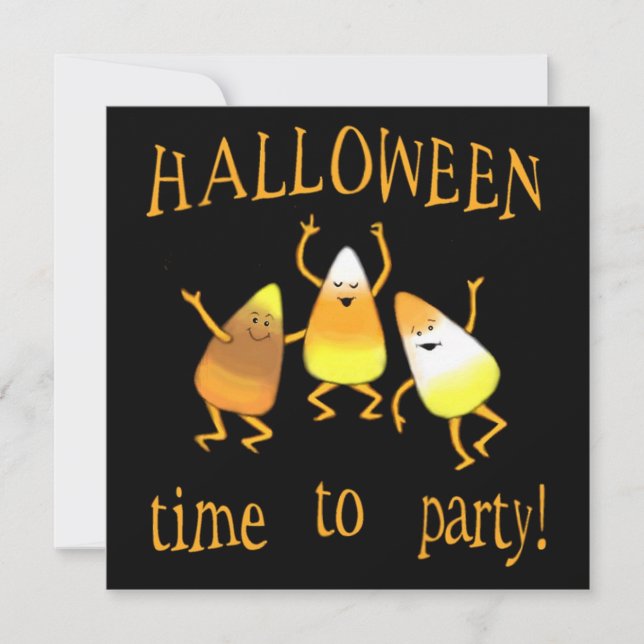 Invitation personnalisée à la fête d'Halloween (Devant)