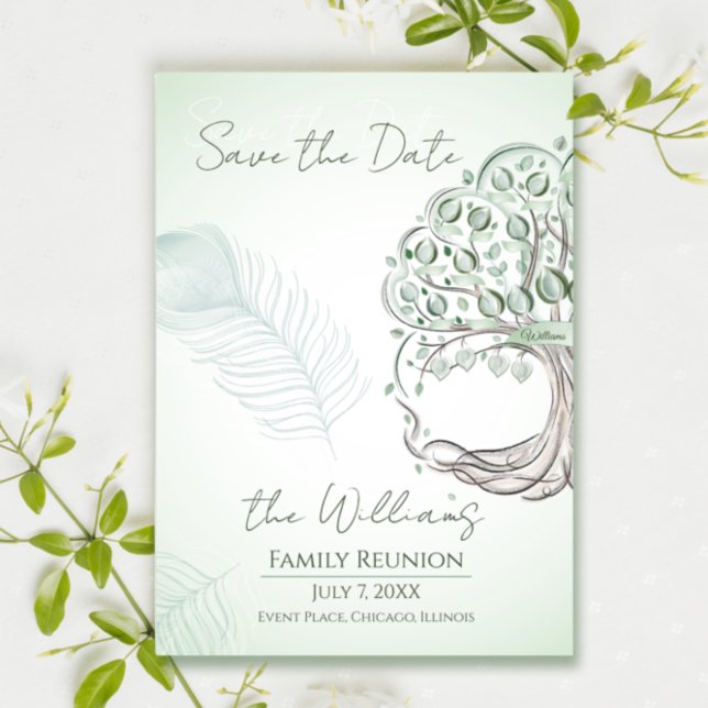 Invitation personnalisée à la réunion d'arbre géné (Créateur téléchargé)