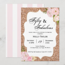 Invitation personnalisée à l'occasion du 50e anniv