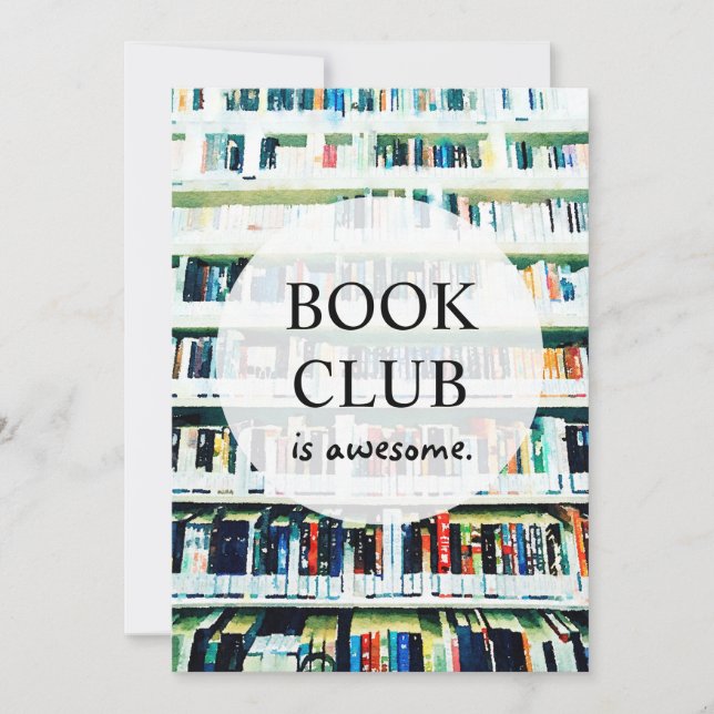 Invitation personnalisée Book Club (Devant)