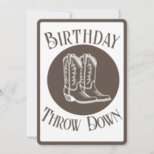 Invitation personnalisée - Country Rodeo Anniversa