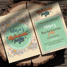 Invitation personnalisée de la fête de bachelorett