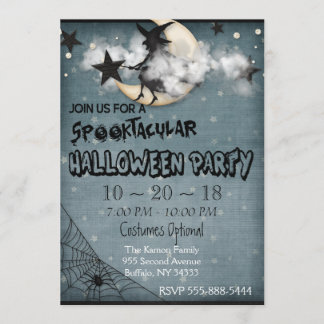 Invitation personnalisée de la fête d'Halloween