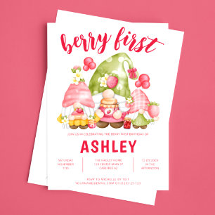 Invitation personnalisée de premier anniversaire B