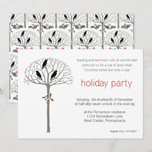Invitation personnalisée de Rook et Holly Christma