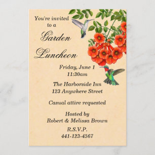 Invitation personnalisée des colibris sur la vigne