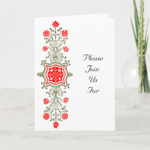 Invitation personnalisée Gold et Blue Elegant