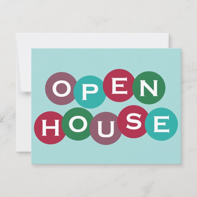 Invitation personnalisée Holiday Open House (Devant)