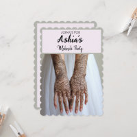 Invitation personnalisée Mehndi/Henna Party