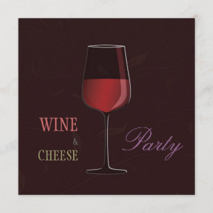 Invitation personnalisée par partie de vin et de
