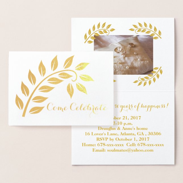 Invitation personnalisée pour anniversaire de mari (Affichage)