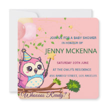 Invitation personnalisée pour Baby Shower, design 