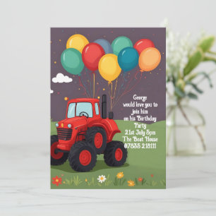 Invitation personnalisée pour la fête d'anniversai
