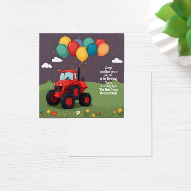Invitation personnalisée pour la fête d'anniversai (Bureau)