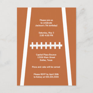 Invitation personnalisée pour l'anniversaire d'un 