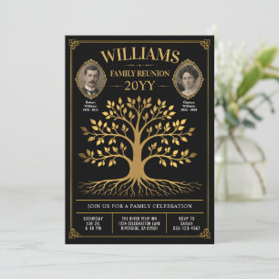 Invitation personnalisée pour réunion de famille, 