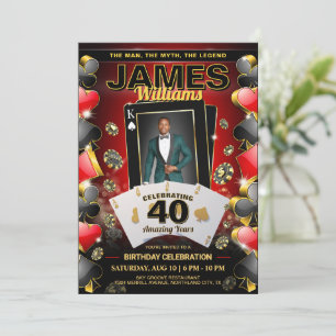 Invitation personnalisée pour une fête d'anniversa