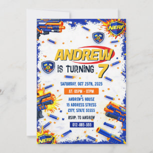 Invitation personnalisée pour une fête d'anniversa