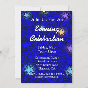 Invitation personnalisée pour une fête de célébrat