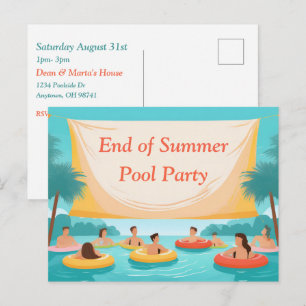 Invitation personnalisée pour une fête de fin d'ét