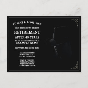 Invitation personnalisée pour une fête de retraite