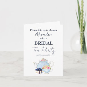 Invitation personnalisée pour une fête de thé pour
