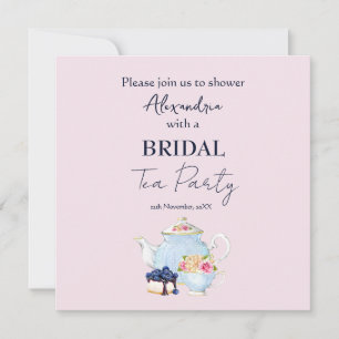 Invitation personnalisée pour une fête de thé pour