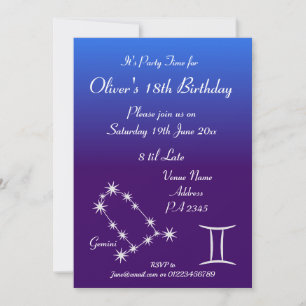 Invitation personnalisée pour une fête sur le thèm