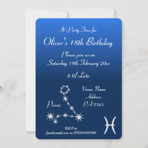 Invitation personnalisée pour une fête sur le thèm