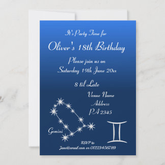 Invitation personnalisée pour une fête sur le thèm