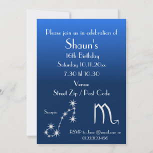 Invitation personnalisée pour une fête sur le thèm
