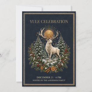Invitation personnalisée pour Yule Solstice d'Hive