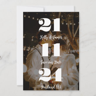Invitation personnalisée "Save the Date" avec coup